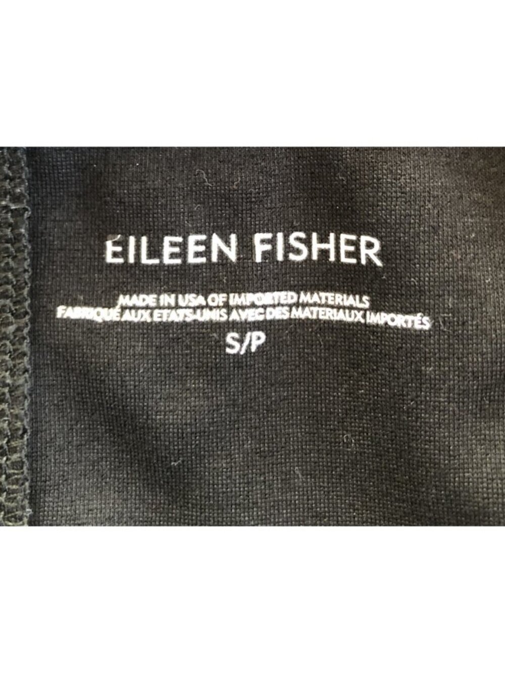 Eileen Fisher Womens Sz Small Black Zip Front Jacket Stretch Side Pockets - Picture 3 of 6